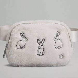 Lululemon Everywhere Belt Bag New Year 1L Fleece Lunar Rabbit Plush Embroidery